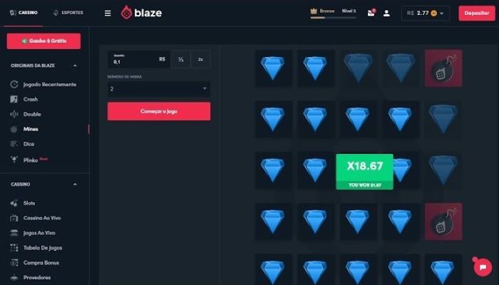blaze mines win